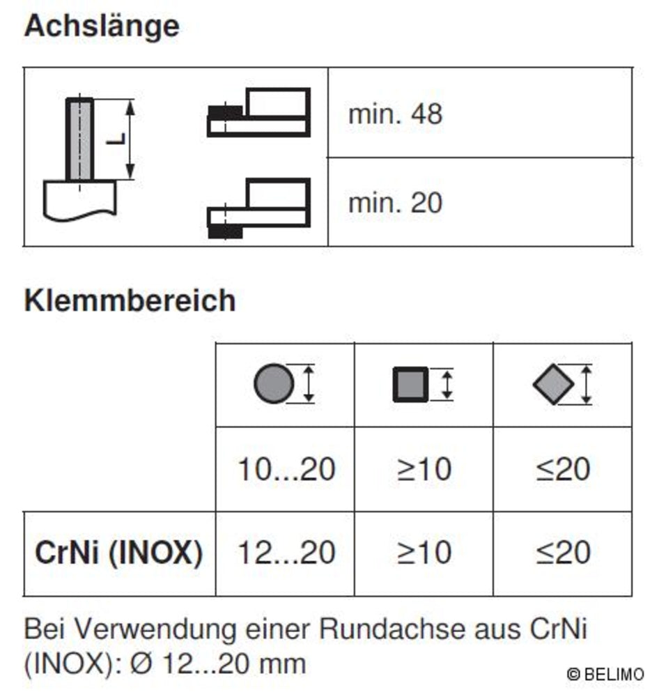 Belimo Klappenantrieb, stetig, AC/DC 24 V, 20 Nm SM24A-SR