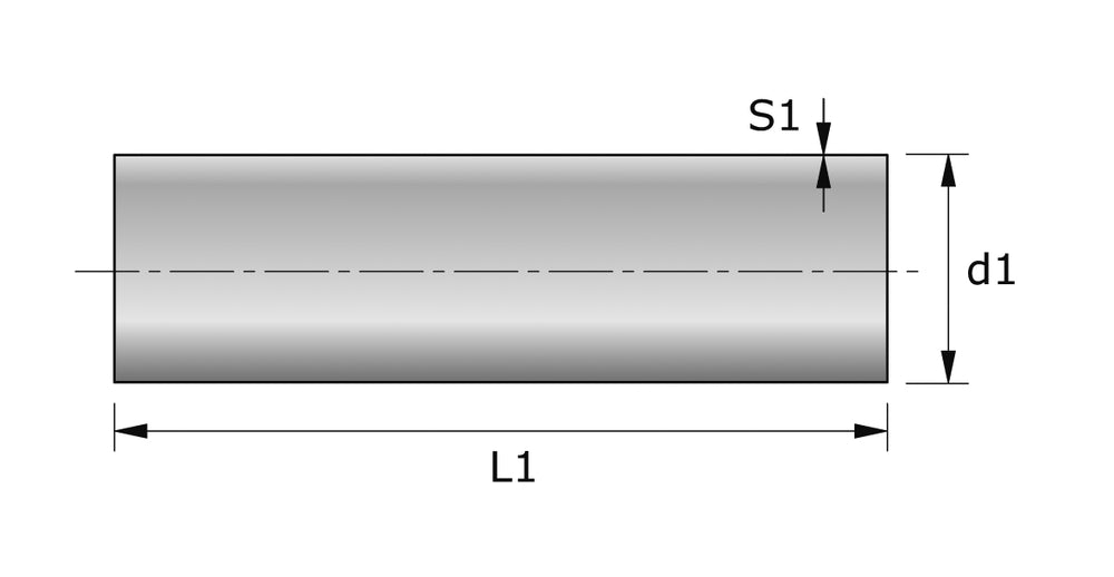 Metu-Form Rohr (Parallelflansch-System) NW 500 Länge 400