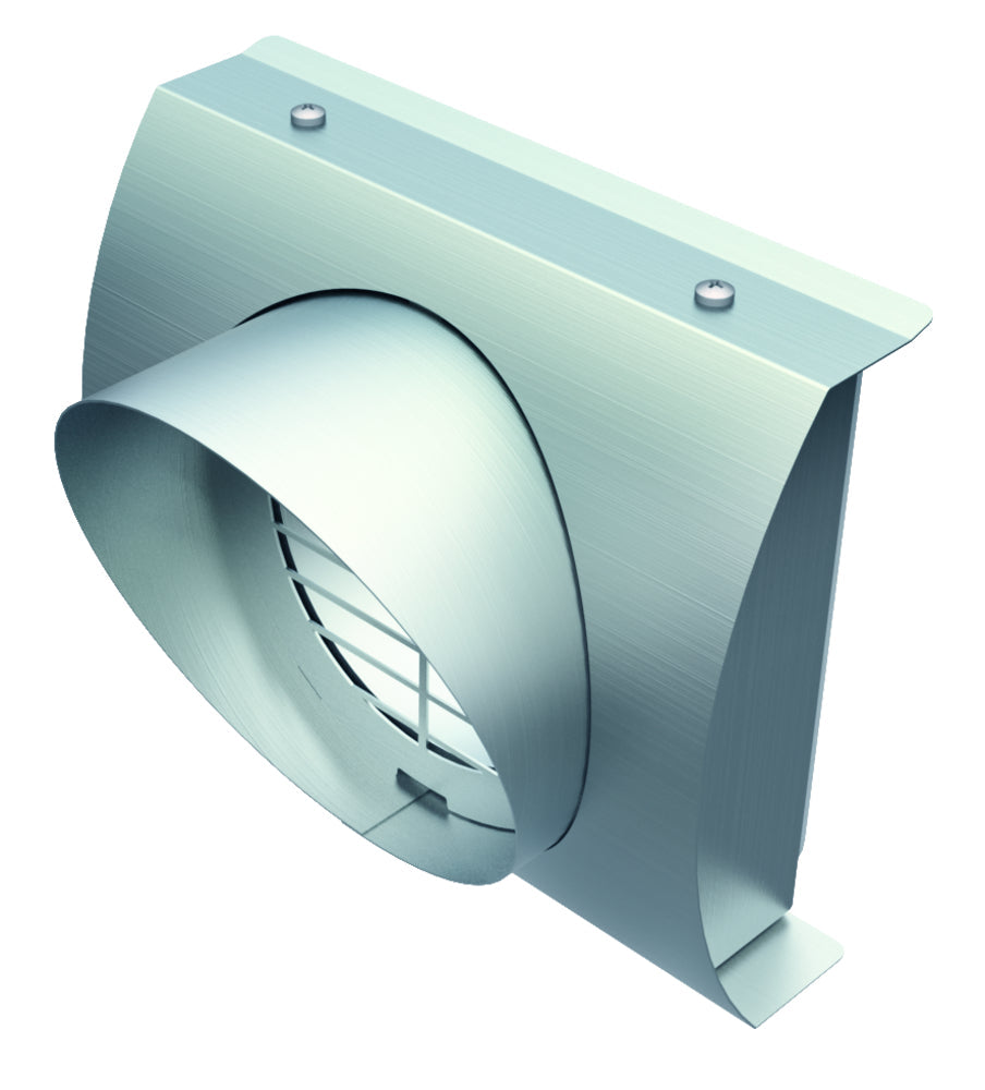 Helios IP-FBF 125, Fassadenblende  für Fortluft, aus Edelstahl DN 125