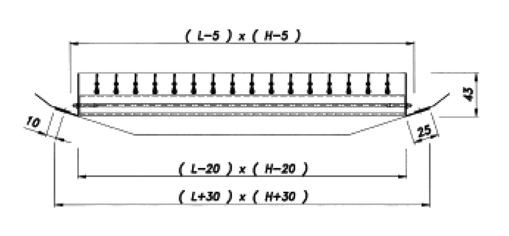 späth gerader Schlitzschieber RFS-06, BxH=1025x75